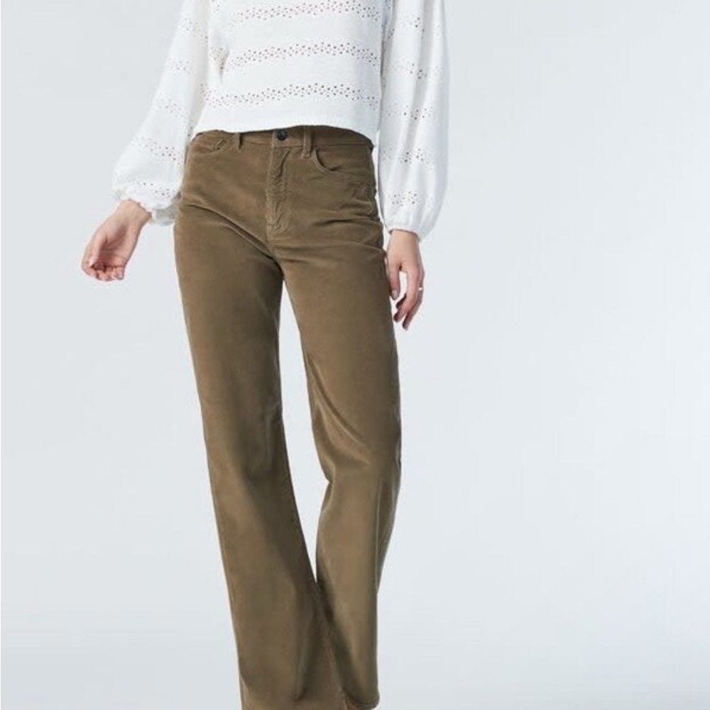 Hi-Rise Corduroy Trousers